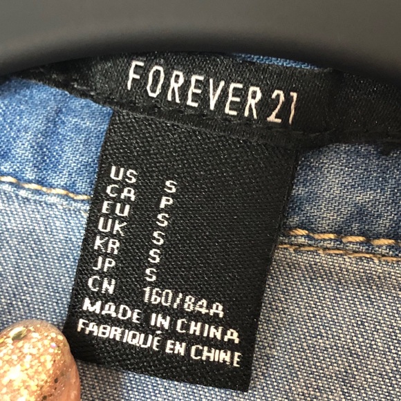 Forever21 Western Denim Button Down - Picture 8 of 9